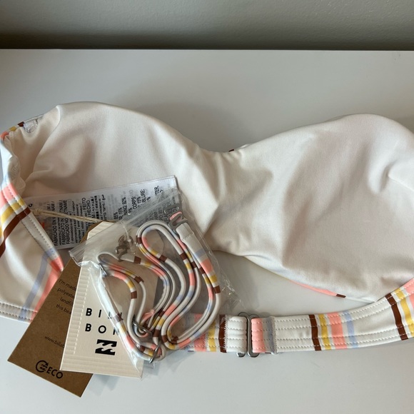 Billabong Feeling Sunny Striped Bandeau Bikini Top - Picture 5 of 6